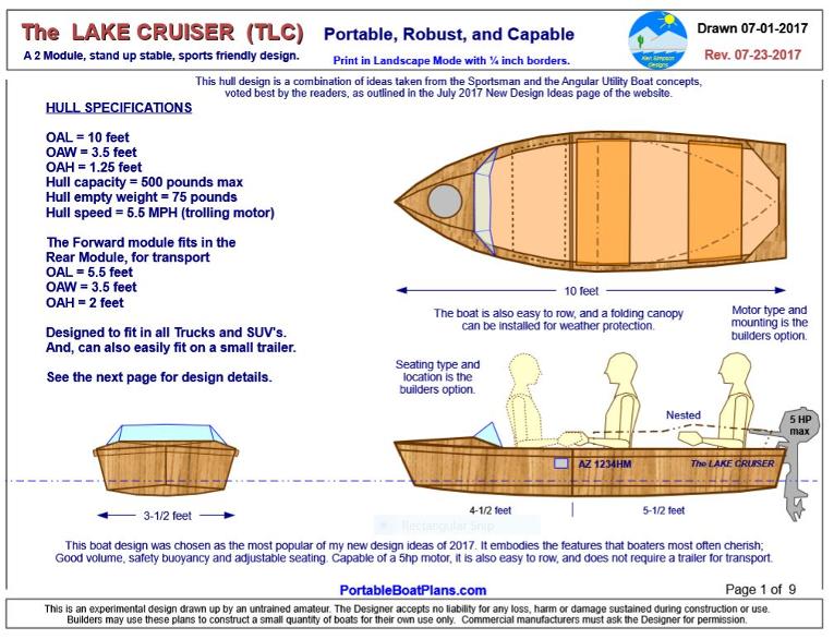 PORTABLE BOAT PLANS